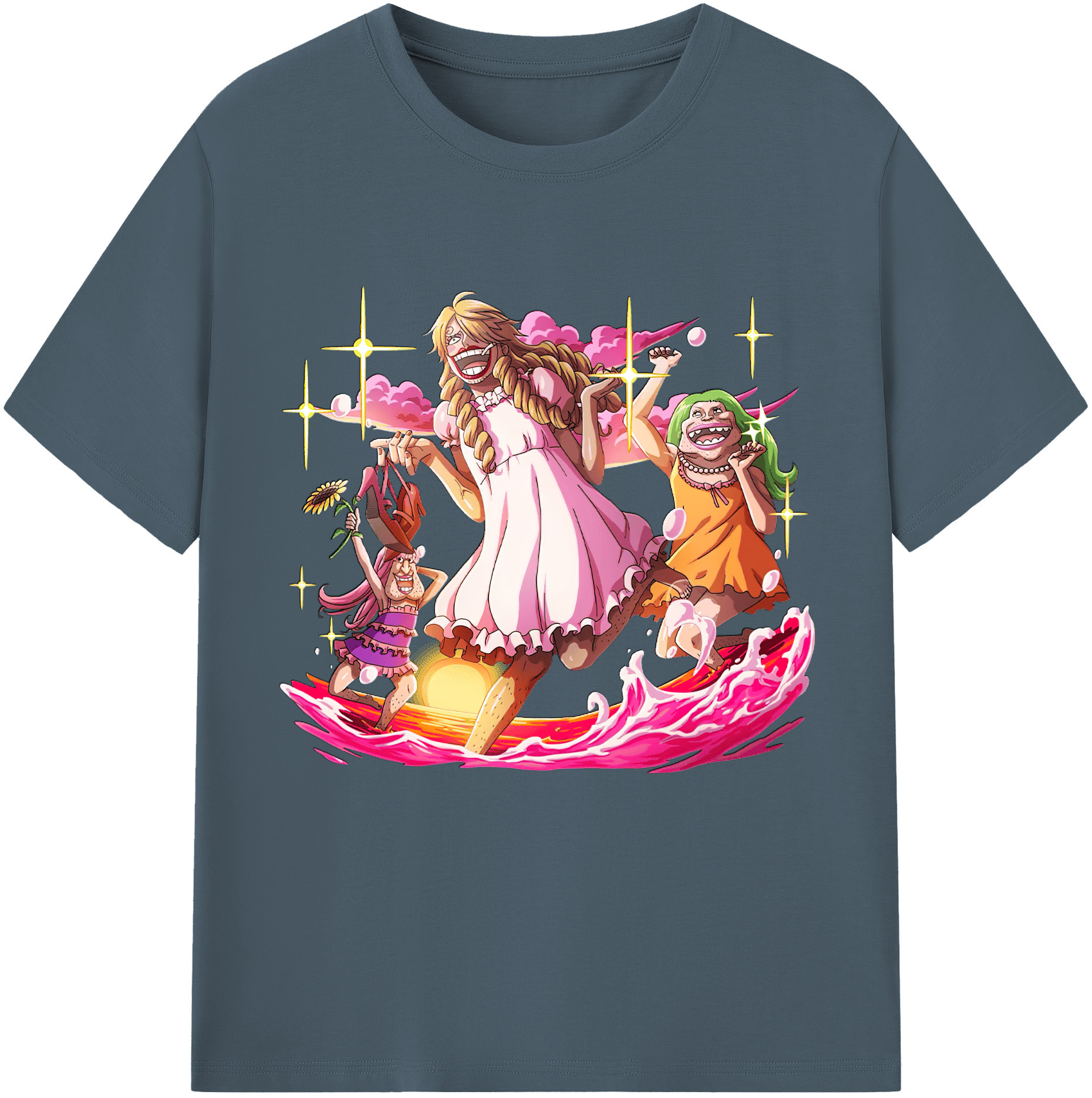 ワンピース サンジ ONE PIECE Sanji 綿100％半袖Tシャツ（フロントプリント）